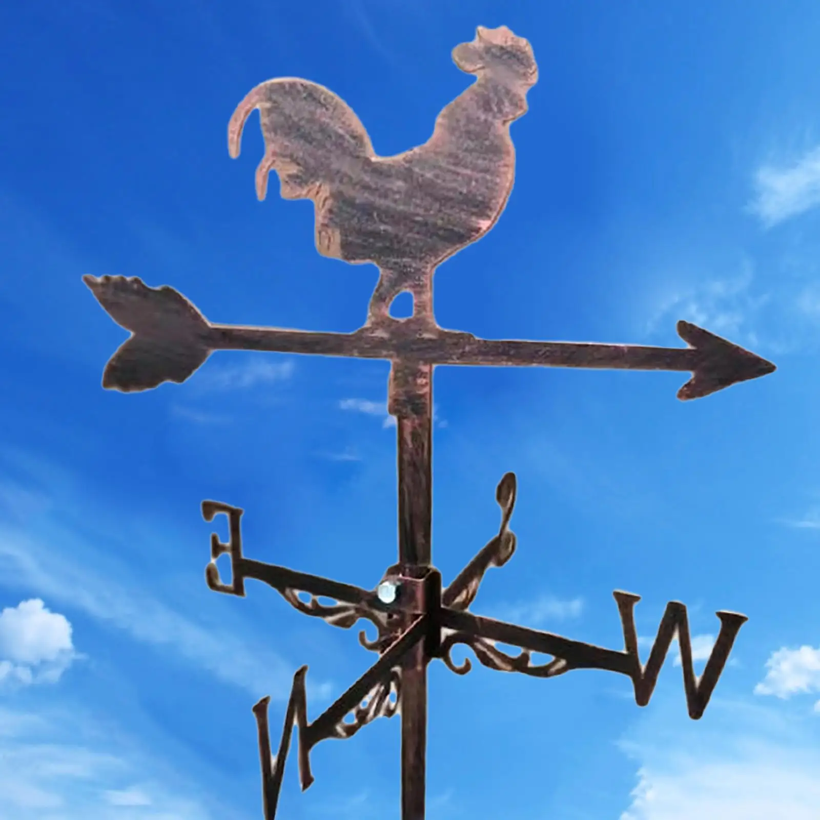 Stainless Iron Weathervane Weather Vane Retro Garden Stake Weather Vane Measuring Tools Outdoor Decor Decorations