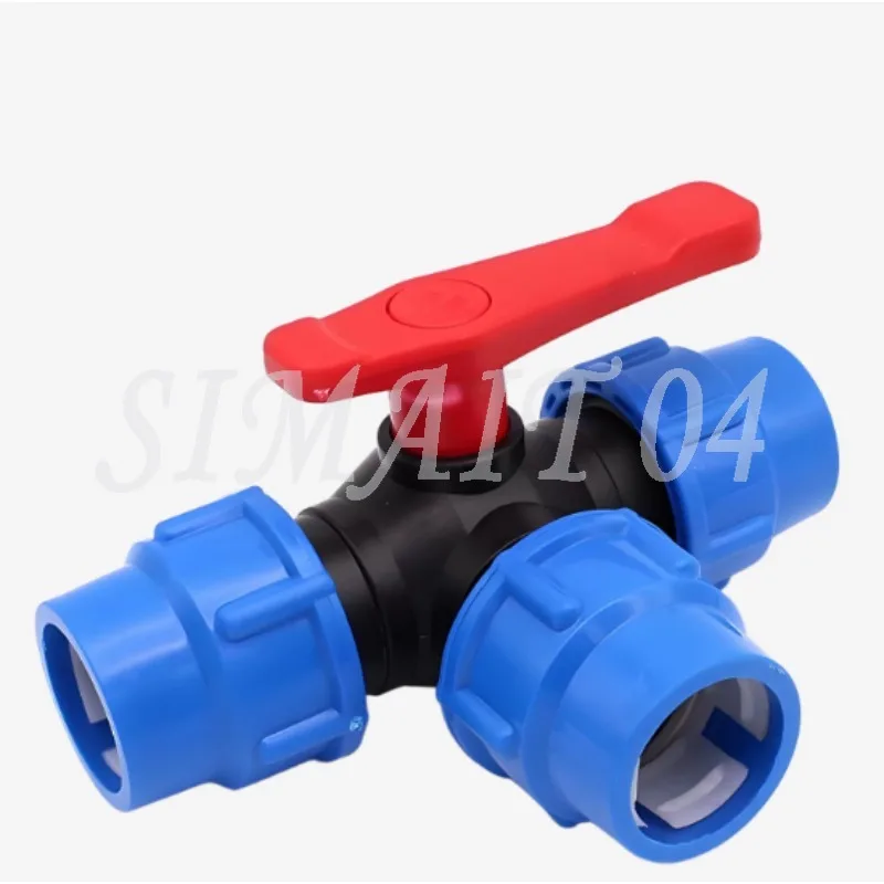 PE Quick Connect Three-way Ball Valve 20 25 63 32 Three-way Valve Pe Pipe Switch, Quick Connect Ball Valve, Quick Switch