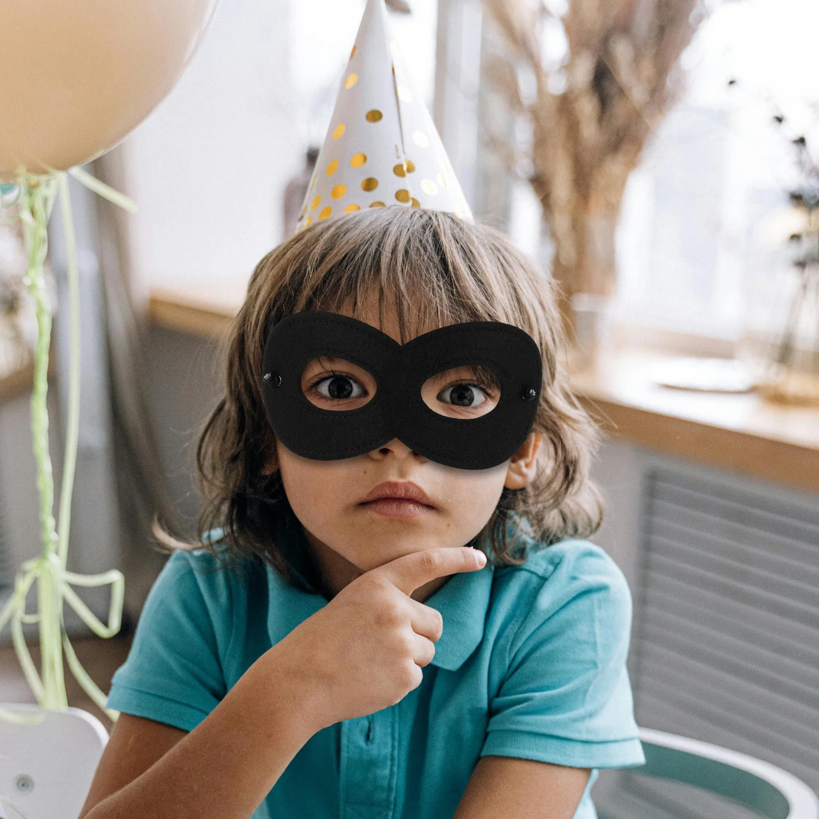 

10pcs Mystery Eye Masks For Kids Soft Superhero Props Easy Wear Elastic Band For Dress-Up Parties Masquerade Balls Roleplay