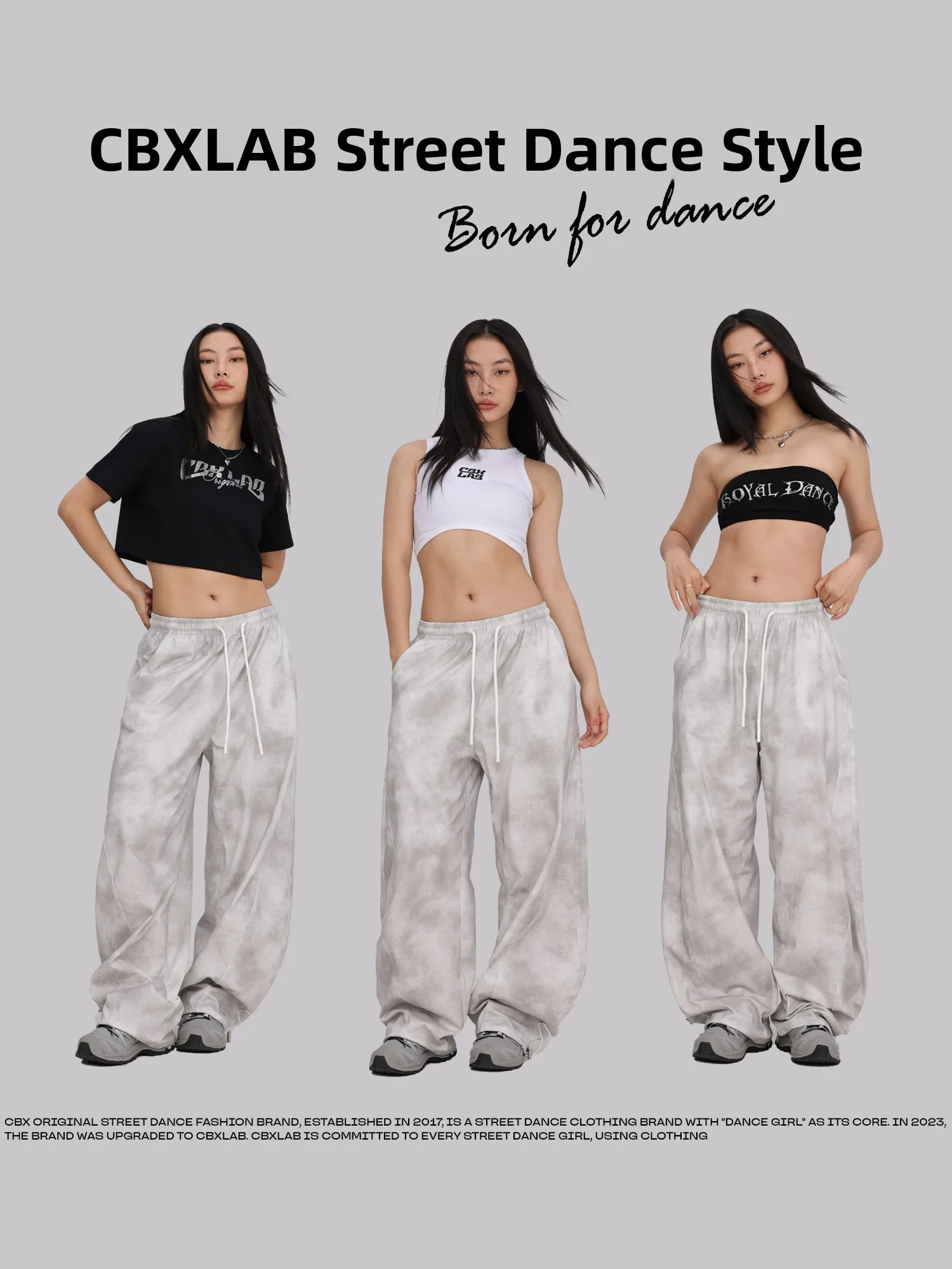

CBXLAB Street Dance Trendy Brand "Banana Pants" Dyed American Hip Hop Dancing Casual Pants Jazz Dance Spring Sports Pants