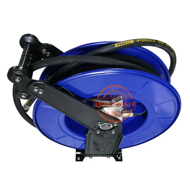 High pressure water drum roller automatically shrinks and flushes the reel
