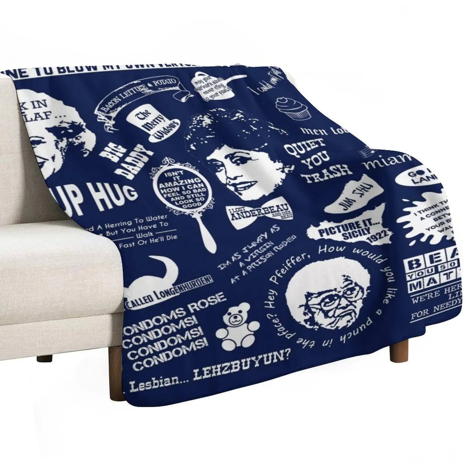 Thank You For Being A Friend Throw Blanket Quilt Custom Nap Travel Softest Large Blankets