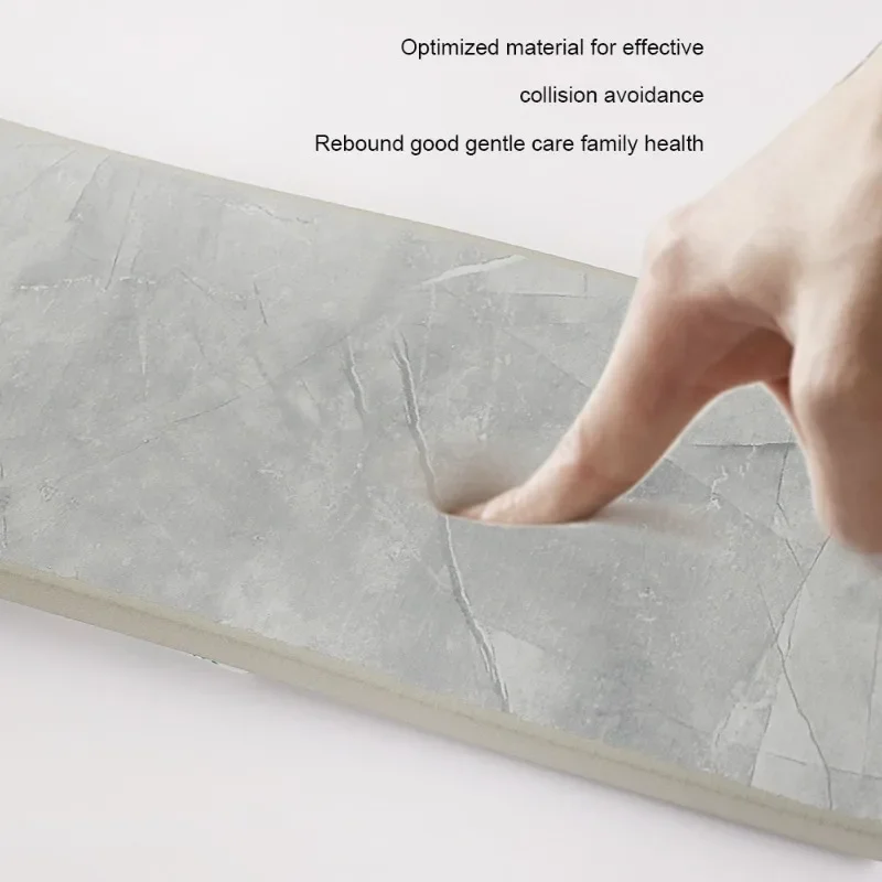 خط حافة ذاتي اللصق مقاوم للماء ، ملصق حائط مضاد للتصادم ، خطوط تشذيب ناعمة ثلاثية الأبعاد NBR ، ملصقات حدود غرفة النوم المنزلية