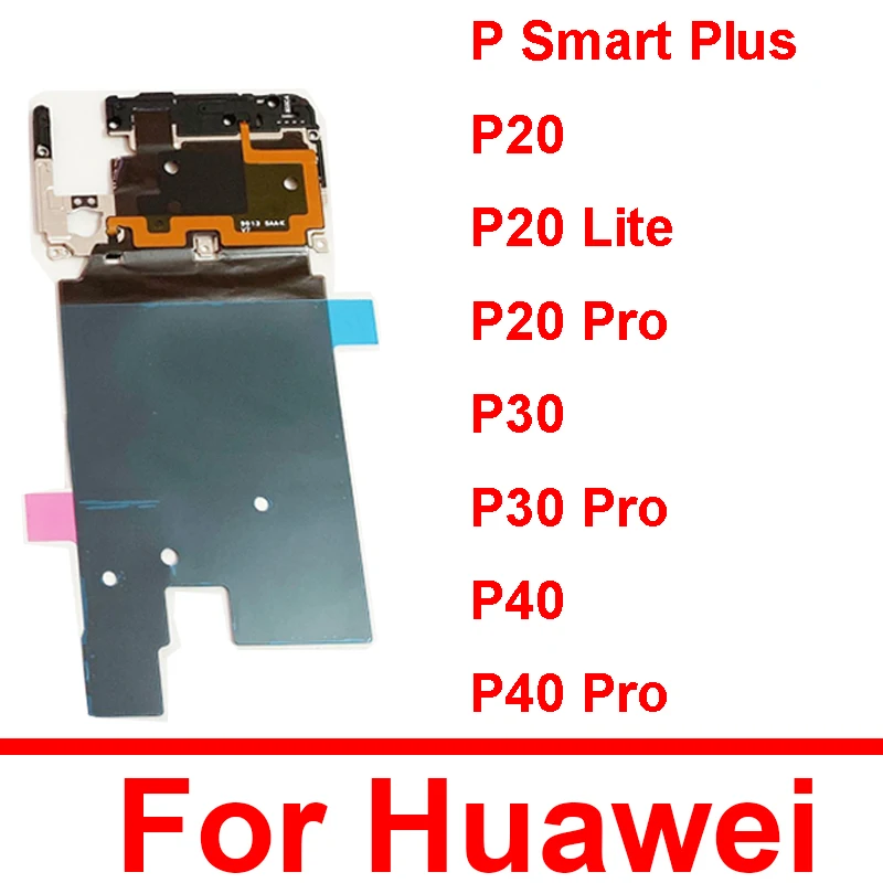 Antenna Motherboard Cover With NFC For Huawei P Smart Plus P20 P30 P40 Pro Lite USB Charger Board of Fiexed Cover Repair Parts