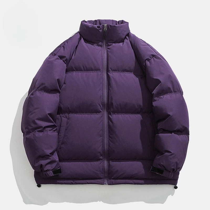 Women's Winter Top Coat Down Jacket White Duck Down Stand-up Collar Simple Comfortable Loose Casual Fashion Soft Niche Versatile