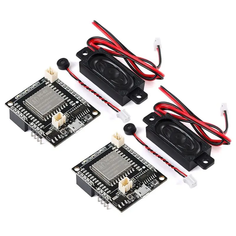 Комплект из 2 шт. VC-02-Kit: Интеллектуальная плата для разработки голосовых приложений с ИИ (VC02) для автономного распознавания речи и управления голосом - A79U
