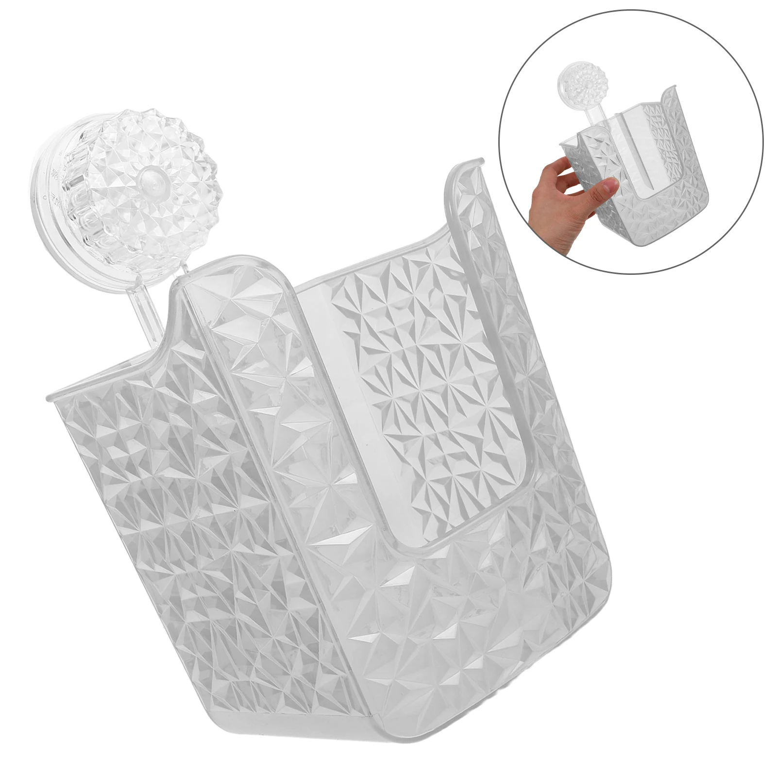 

Suction Cup Storage Box Bathroom Tissue Mount Wipe Holder Wet Dispenser Plastic Containers Bathing Tools Spacesaving