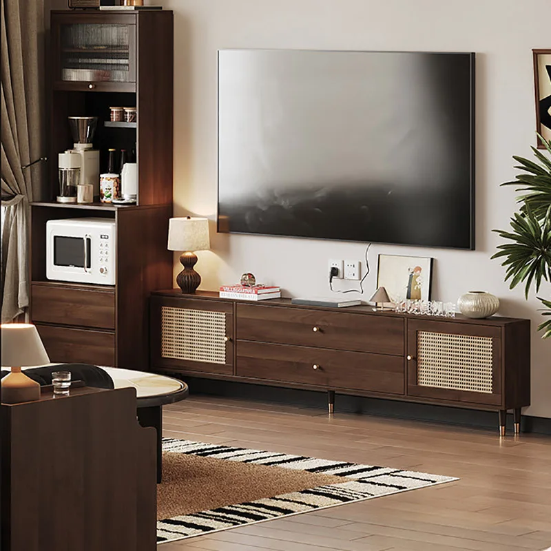 Space Saving Light Luxury TV Stand Wide Sideboard Media Console Apartment Trendy Fernsehschrank Storage Cabinet Furniture