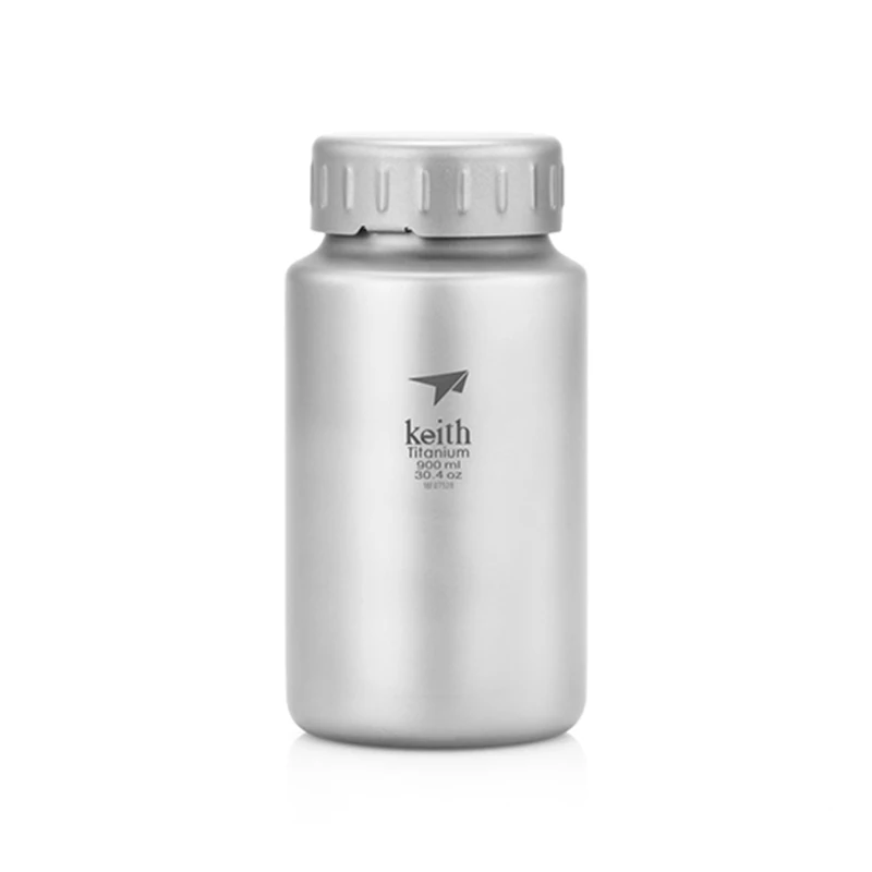 Keith Kettle 900ml 1200ml Titanium Water Bottle Wide Mouth Kettle Drinkware Sports Bottle Juice Lemon Container