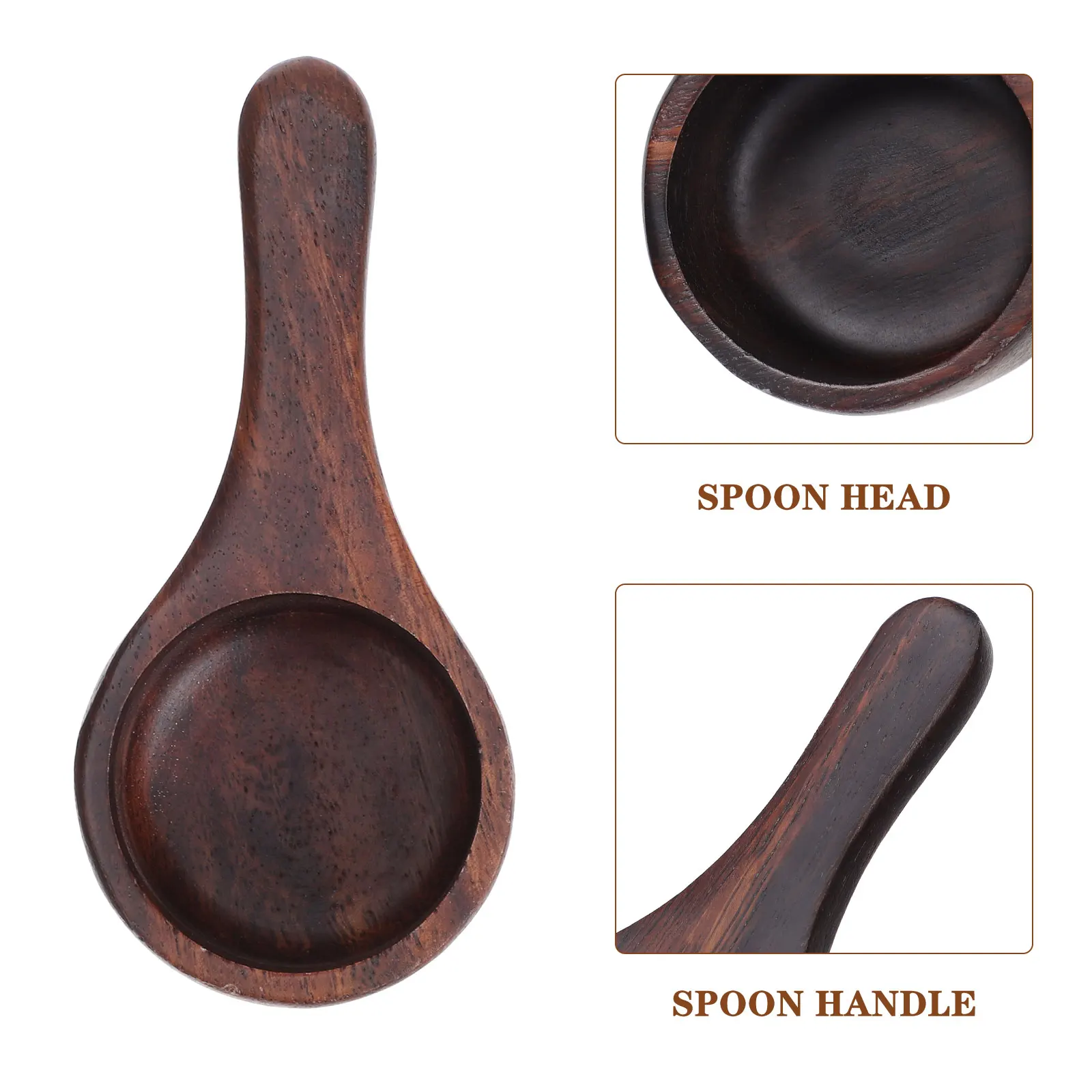

2pcs Measuring Wooden Coffee Scoop Milk Powder Dry Coffee Bean Spoon Ingredients Kitchen Tool Compact Lightweight