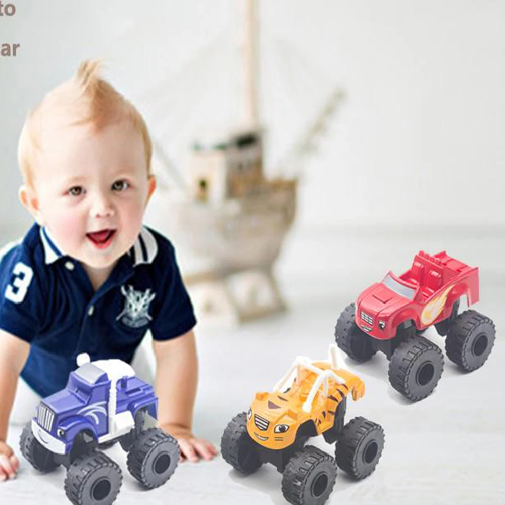 Flame and Machine Monster Car Toys Russian Crusher Truck Vehicles Figure Blaze Toy Blaze the Monster Machines Birthday Gifts