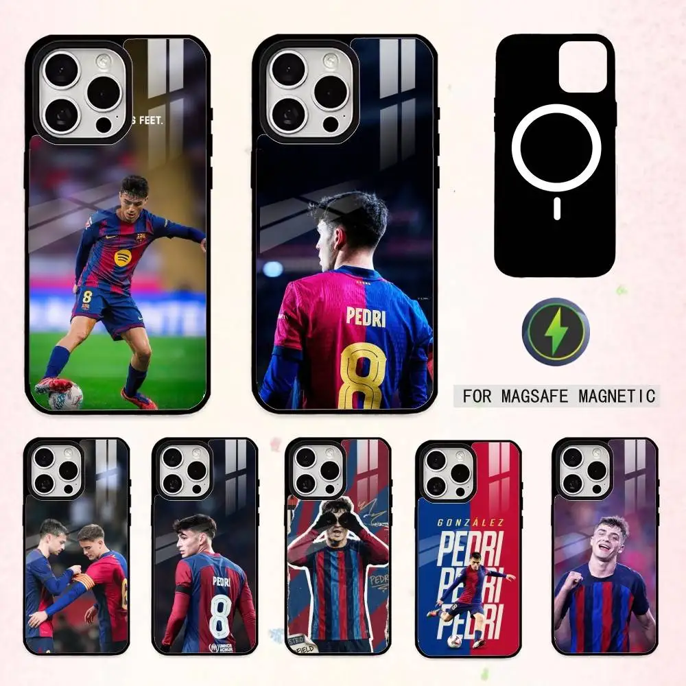 

COOL FOOTBALL Pedri Phone Case For iPhone17,16,15,14,13,12,11 Plus,Pro Max Magnetic For Magsafe Wireless Charging