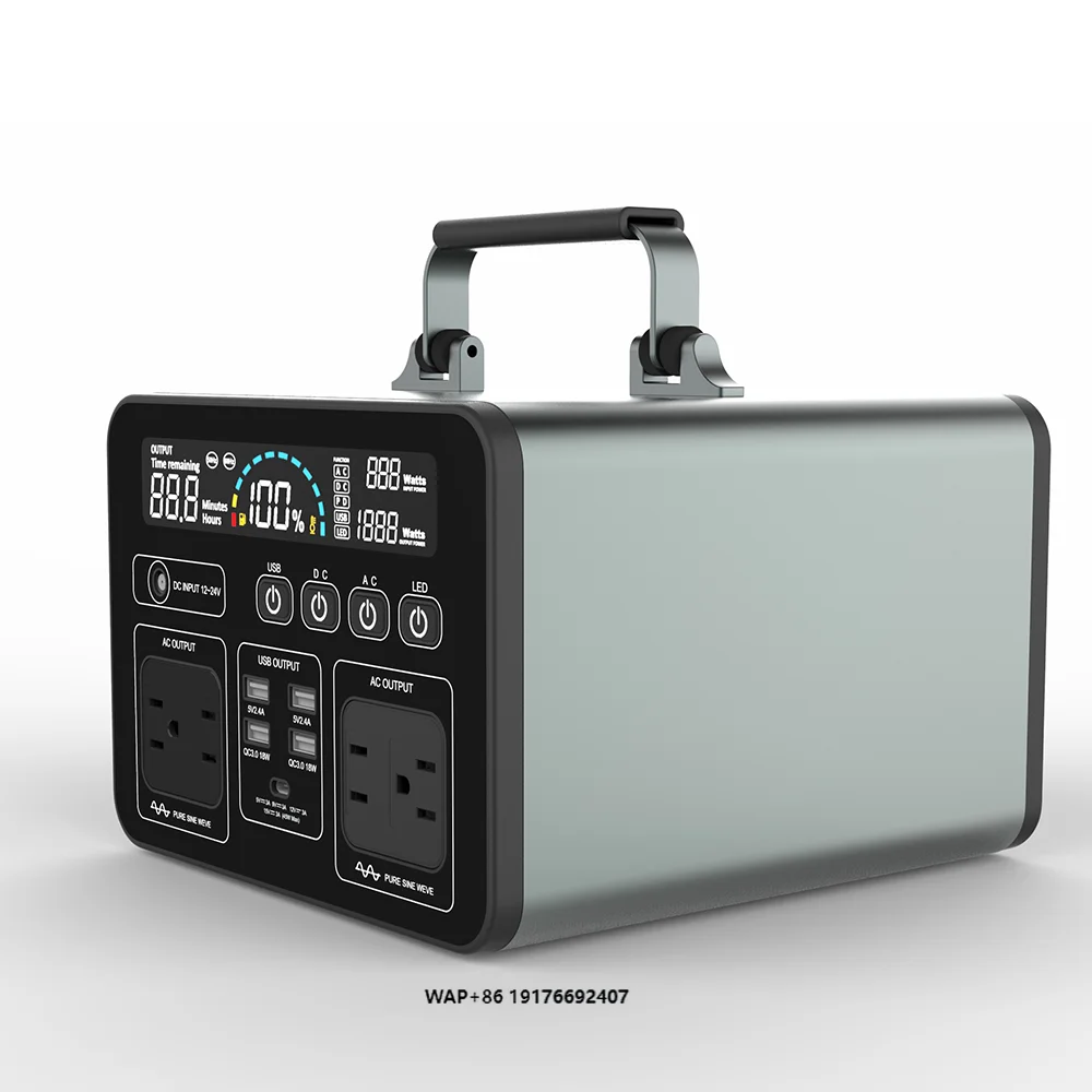 

220V 500W Emergency Generator 135200mAh Portable Power Station Car Jump Starter 500Wh Solar Generator Power Bank Outdoor Use