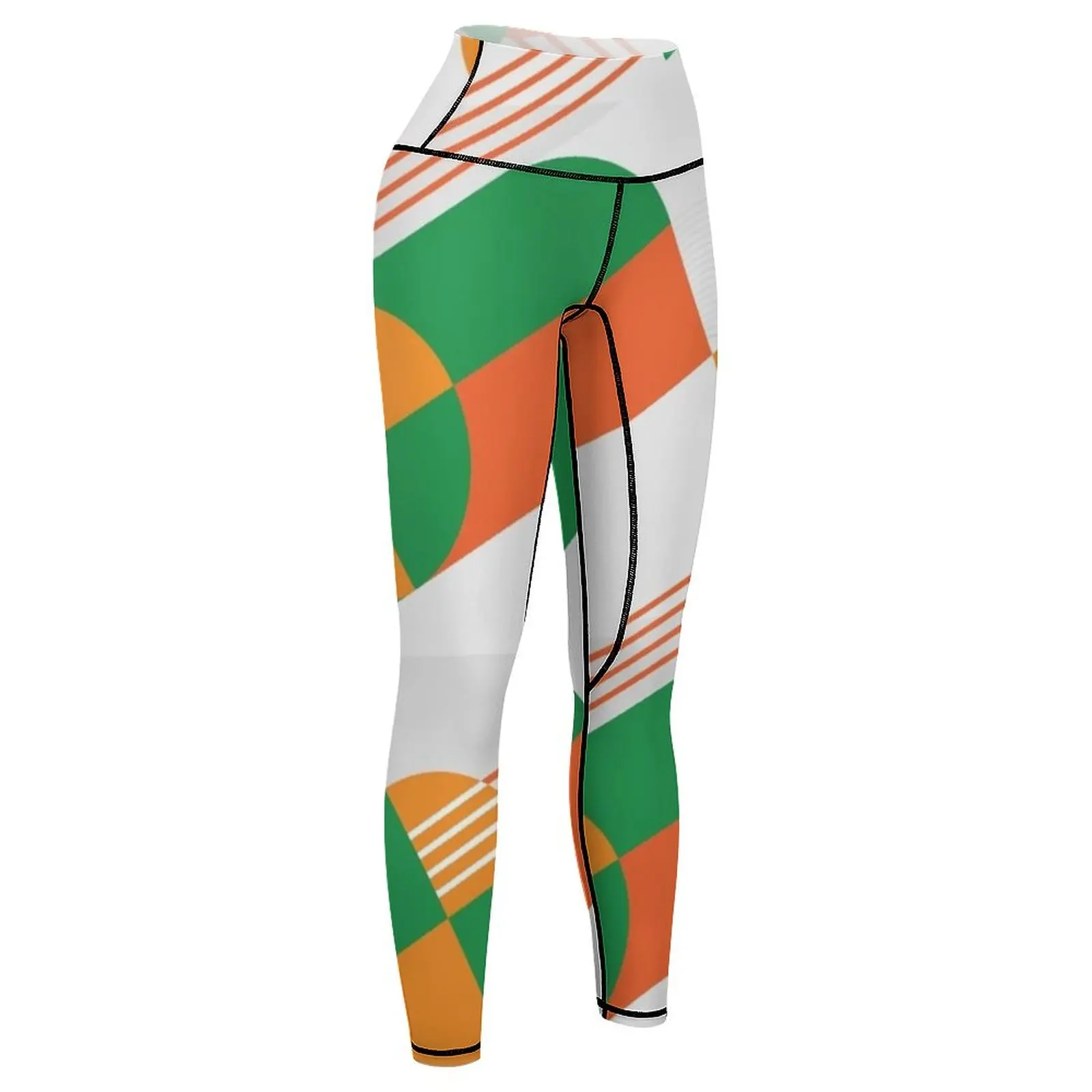 FAMU Orange and Green Pattern Leggings Women sports workout clothes for Womens Leggings