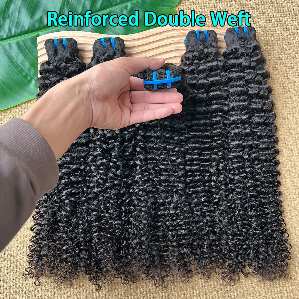 

SWANEE Глубокие вьющиеся пучки человеческих волос Вьющиеся волосы Бразильское плетение 28 30-дюймовые натуральные человеческие волосы Remy Свободные пучки волос с глубокими волнами