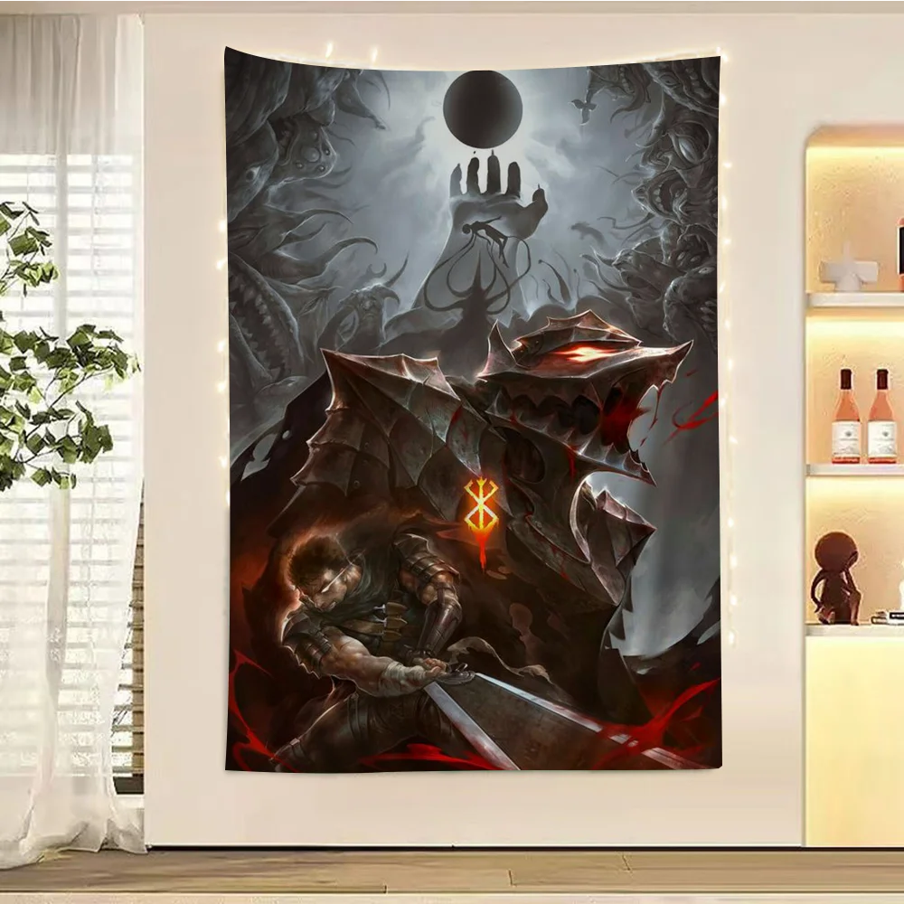 

BERSERK Anime Tapestry For Living Room Home Dorm Decor Home Decor