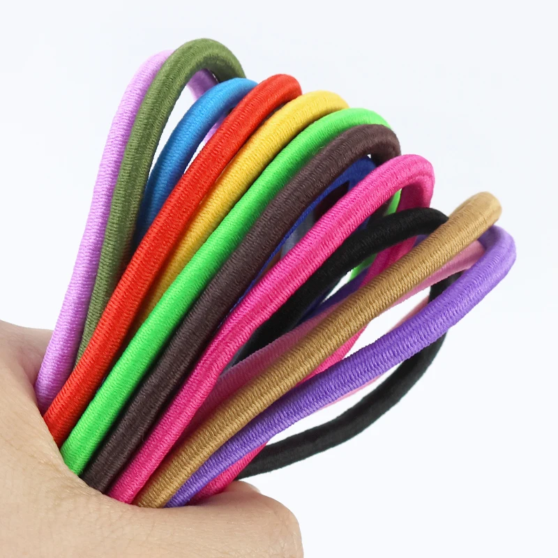 

5/10/20M 5mm Color Elastic Cords for HairBand Rubber Bands Round Stretch Drawstring Rope Garment Spring Cord Sewing Accessories