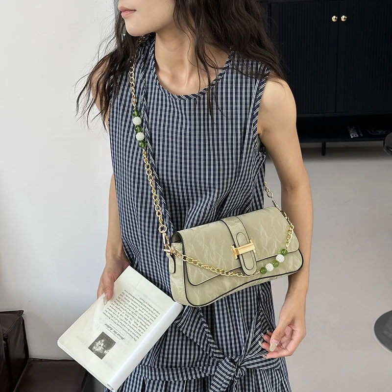 

2025 new niche high-end women's bags, foreign-style versatile chain handbags, fashionable shoulder messenger bags