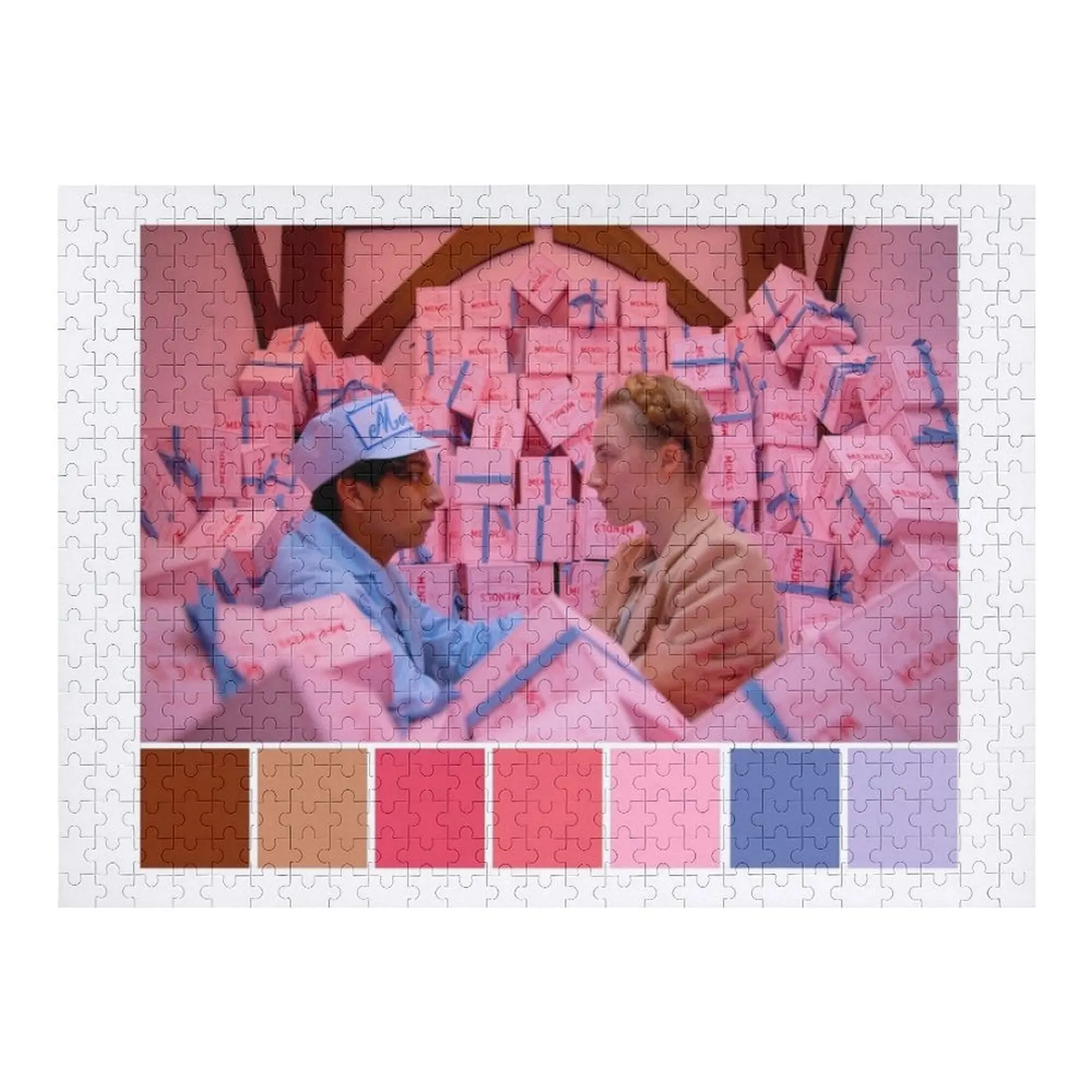 

Палитра отеля Grand Budapest Пазл Персонализированный подарок ребенку Деревянный пазл с именем на заказ