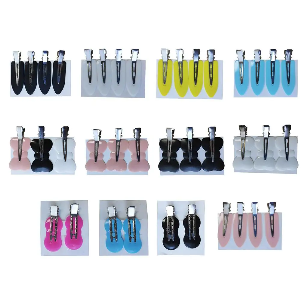 Traceless Hairdressing Clips Non-slip Sectioning Seamless Makeup Clamp Set for Hair Accessories and Bangs