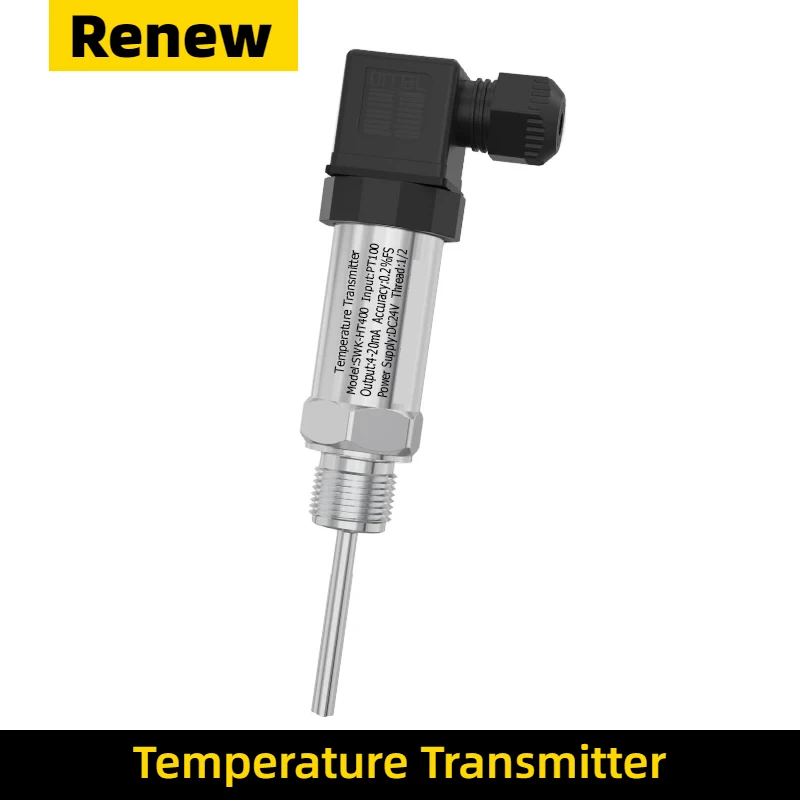 Temperature Transmitter PT100 Thermistor Temperature Transducer 4-20mA Output 24VDC Intelligen RTD Hussman Temperature Sensor