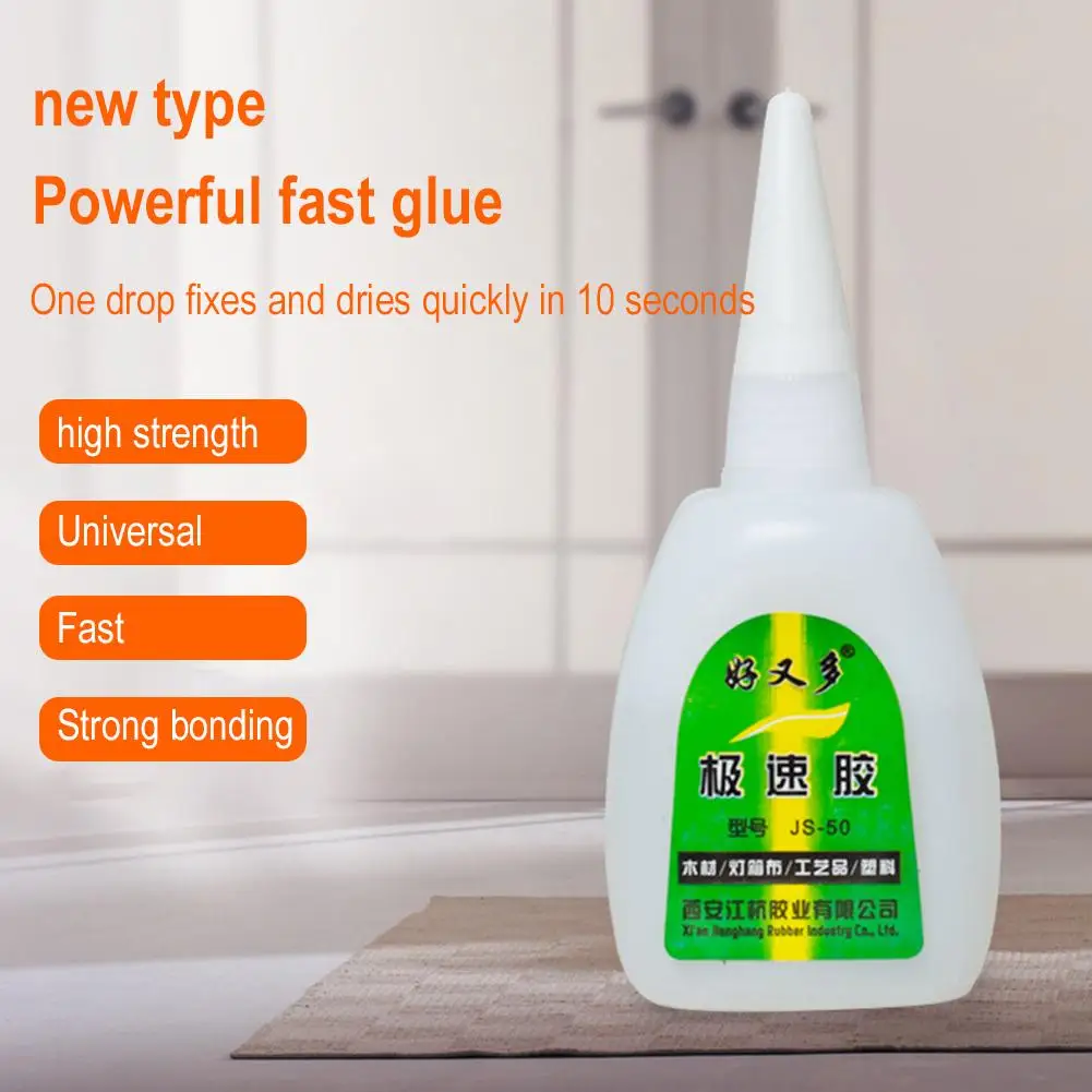 35g 502 Glue Instant Quick Dry Cyanoacrylate Strong Office Fast Metal Adhesive Rubber Glue Supplies Quick Bond Leather Z7G9