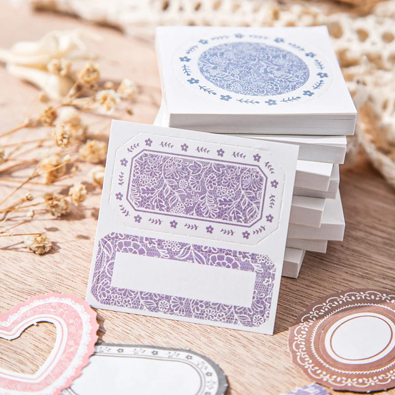 Mr.Paper 3Pack Border Notepads - Mini Frame Series for Journal Collage, Basic Layering Decor, Diary & Photo Frame Embellishments