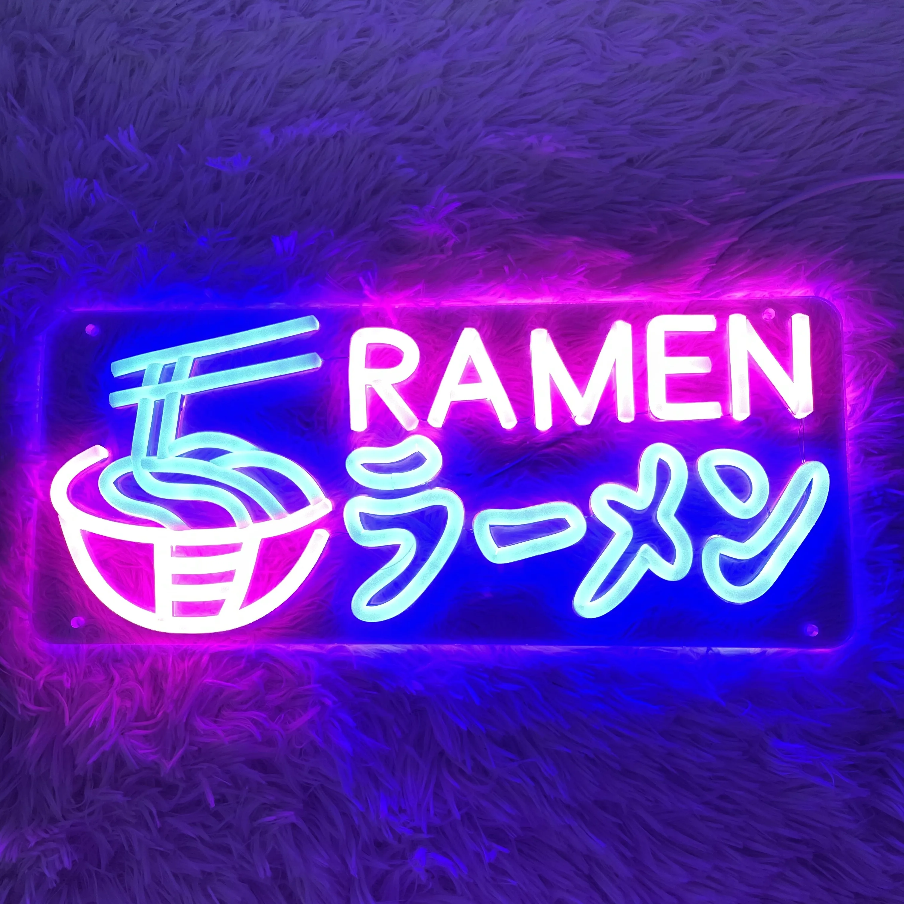 Enseignes au Néon Japonaises Ramen, Décoration Murale Personnalisée pour Cuisine, Restaurant, Lumières Nreluled, Design Personnel, Fait à la Main, Anniversaire, Mariage