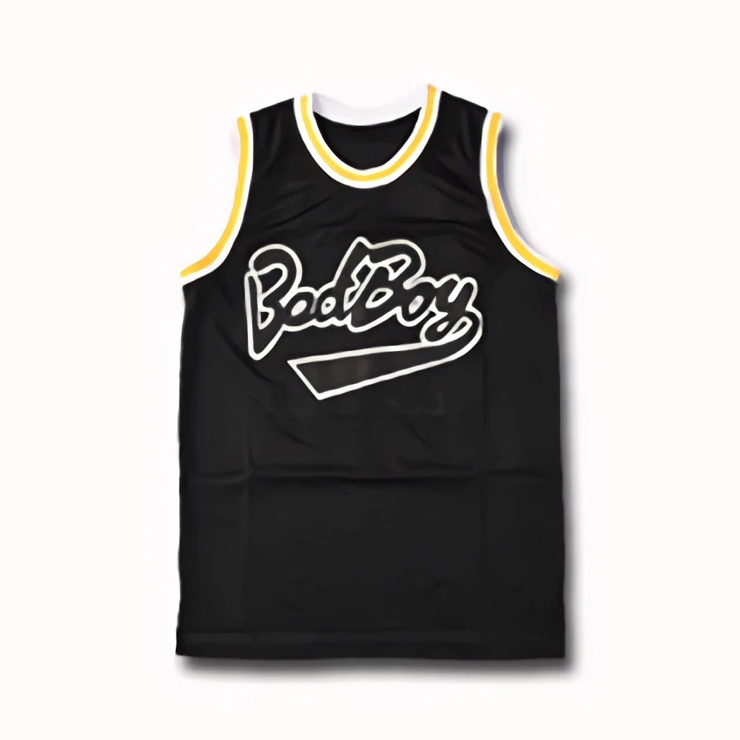 Biggie Smalls #72 Badboy Basketball Jerseys Mens Sports Shirt Movie Cosplay Clothing  S-XXXL Yellow