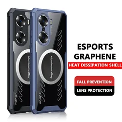 For Honor Power2 Power 2 100 90 GT Pro Plus Graphene Cooling Heat Dissipation Car Mounted Prevention Case Cover Shell