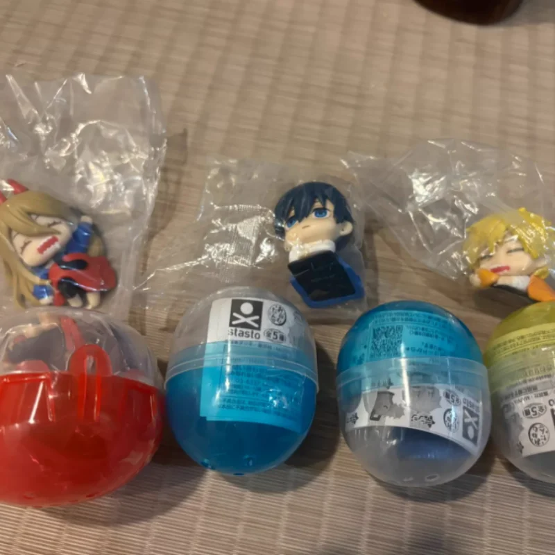 Genuine Chainsaw Man Sleeping Doll Gashapon Anime Character Figures Pochita Denji Makima Cute Toy Model Desktop Collection Gift view 3