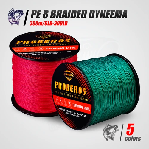 Imagen 1 del producto 8 hebras PE trenzado Dyneema Rock/Pesca en el mar 0,1mm-1,0mm 6LB-300LB línea de señuelo principal sin enredos tejido multifilamento línea de PE con cable