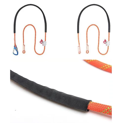 Imagen 2 del producto Valla de electricista para trabajo en altura, posicionamiento ajustable, cuerda de seguridad de 12mm, cinturón plano, prevención de caídas, equipo de seguridad para construcción