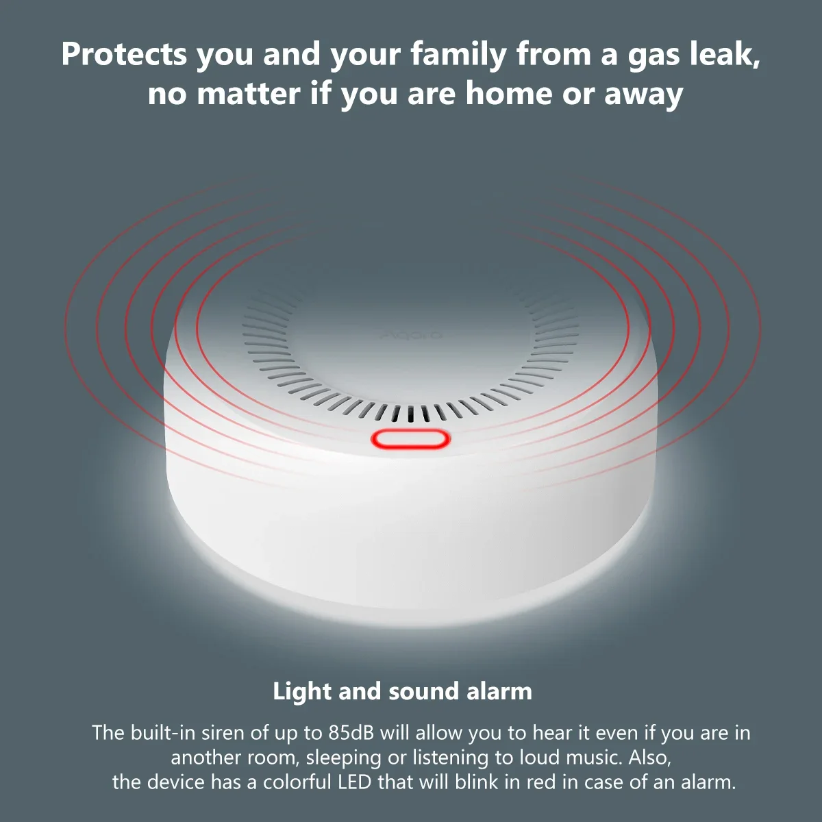 Newest Aqara Smoke Alarm Natural Gas Detector Highly Sensitive Intelligent Linkage Smart Home Security for Xiaomi Mi Home APP