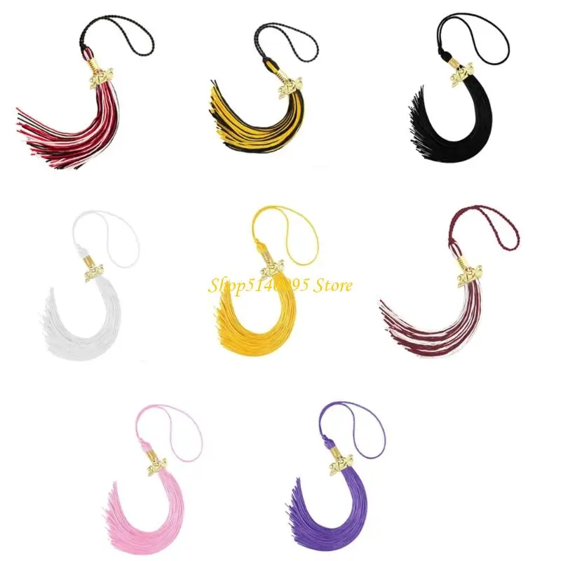 DXAE Graduação suave Tassels Premium Polyester Academic Cerimony Acessório