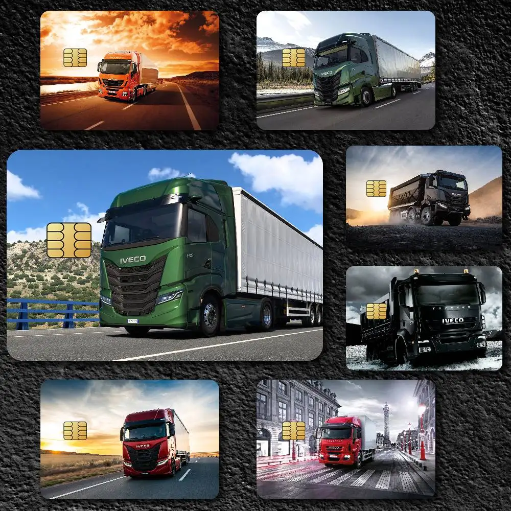Fashion I-Iveco Credit Card Skin Stickers for Bank Card Bus Metro Card Sticker Waterproof Gift