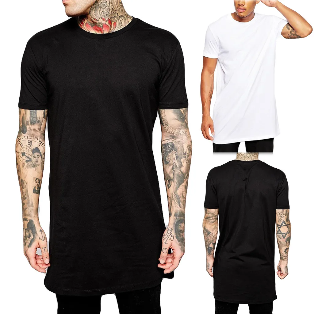 Men\'S T-Shirt Loose Casual T-Shirts Tops Breathable Tee-Shirt Summer Short-Sleeved Solid-Color High-Quality Chemise Sportswear