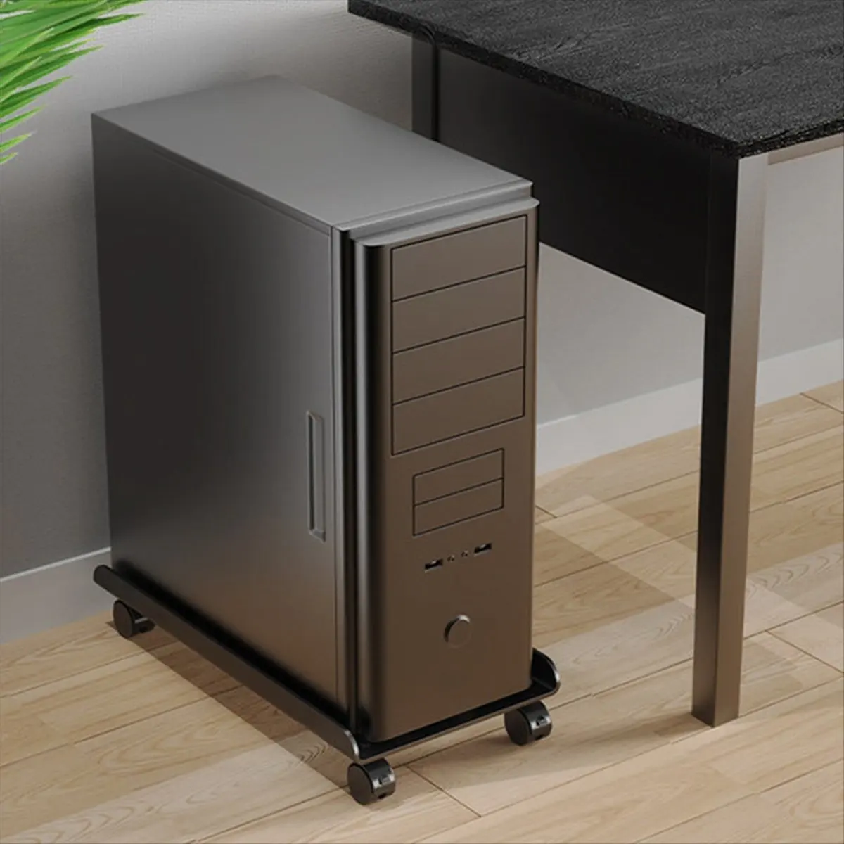 a20z]-adjustable-computer-tower-stand-with-rolling-caster-wheels-mobile-pc-holder-tower-stand-fit-most-computer-gaming-pc