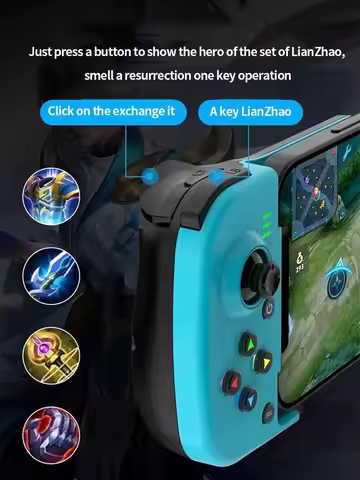 확장형 게임 컨트롤러, 안드로이드 iOS 홍몽 모바일 게임 컨트롤러 지원, D3 gamepadD3 휴대폰 컨트롤러
