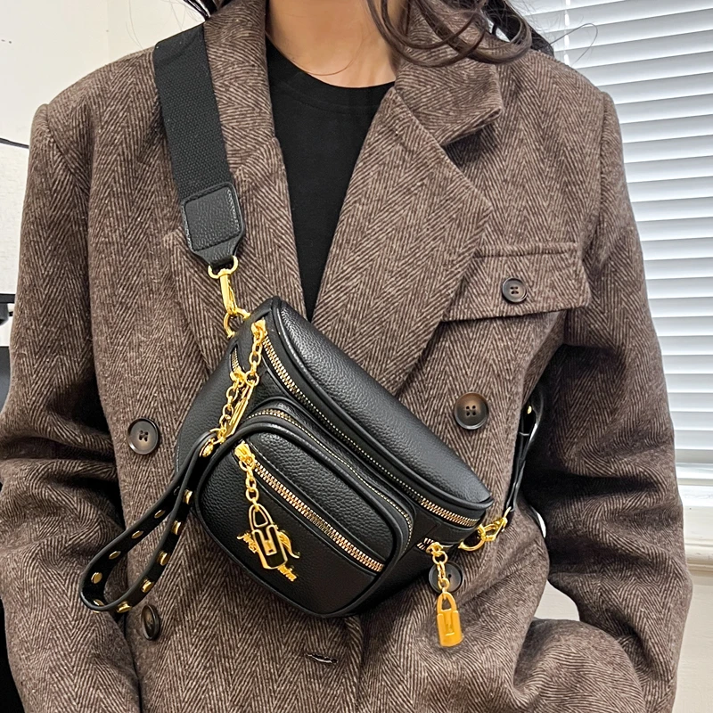 

Faionable Casual Women's Crossbody Bag 2025 New Sle Soft Multifunctional Chest Bag Single oulder Bag Trendy Saddle Bag