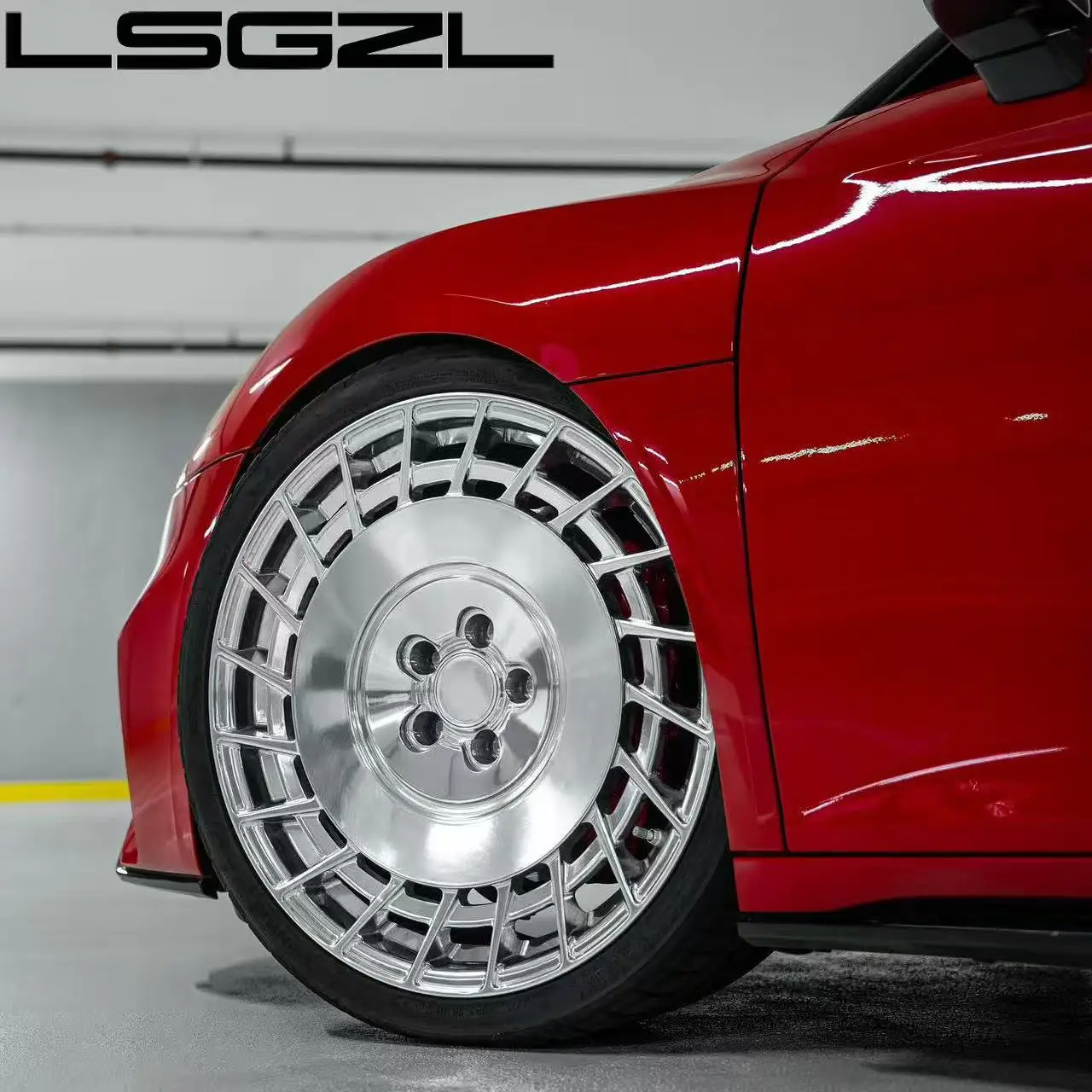 Custom Polish Forged Aluminum Car Sport Deep Dish Wheels 18-21 Inch 5x114.3/112/120 PCD Matte Black Concave Design for Audi C8
