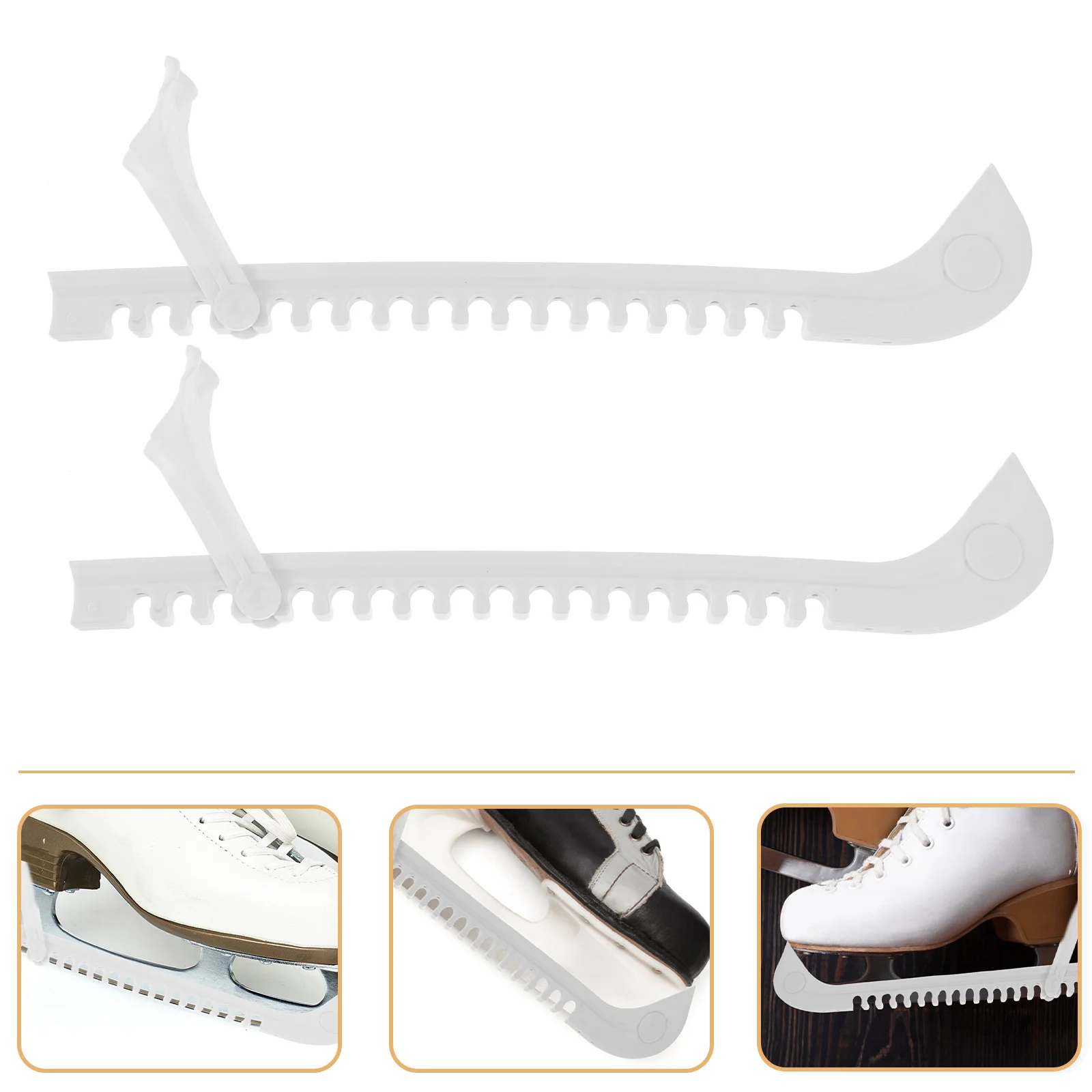 

Skate Blades Guard Reusable Durable Slip- Adjustable Buckle Hockey Skating Blade Wear-Resistant Replacement