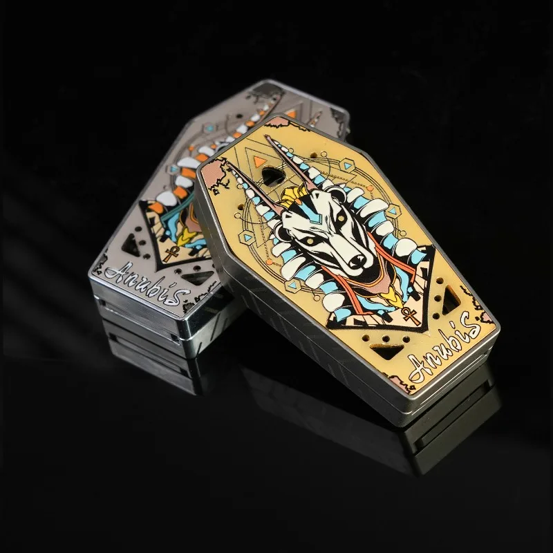 FBAEDC أنوبيس الشوكة الرنانة الميكانيكية سبائك التيتانيوم الإصبع دفع بطاقة الضغط لعبة سطح المكتب