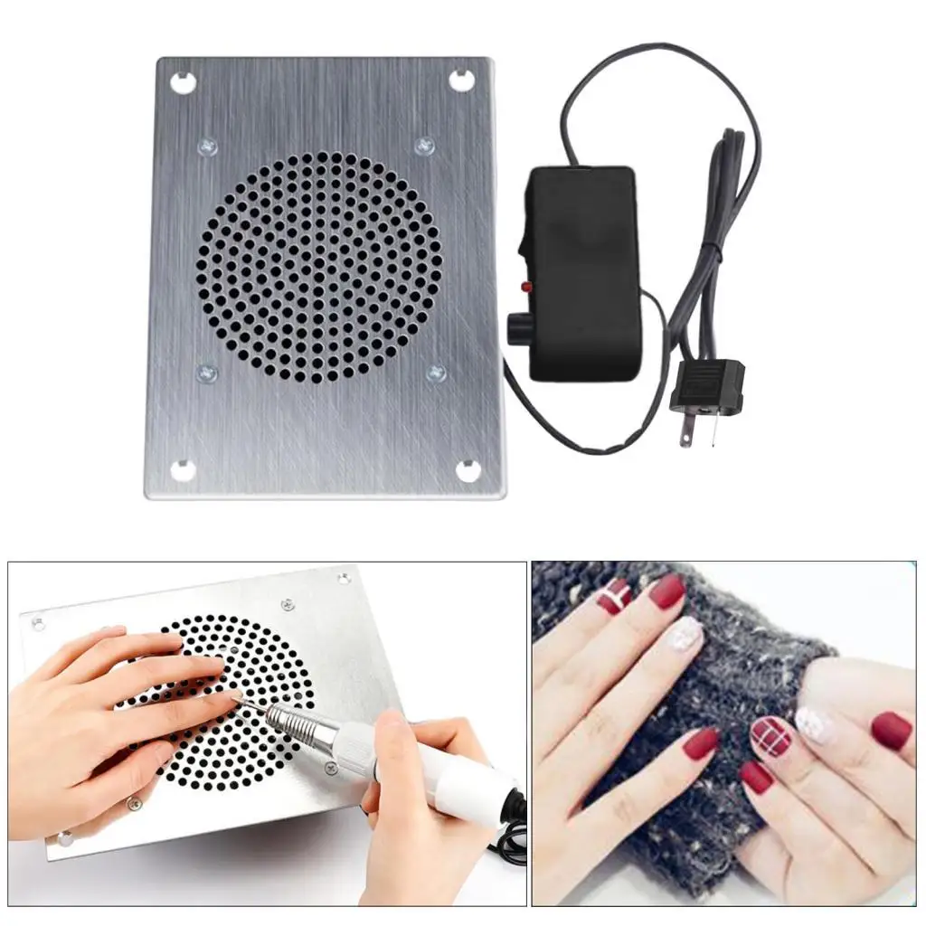 Пылесборник для ногтей с мешком для сбора маникюрных инструментов Пылесос для полировки ногтей для домашнего использования Салон 110 В США Низкий уровень шума