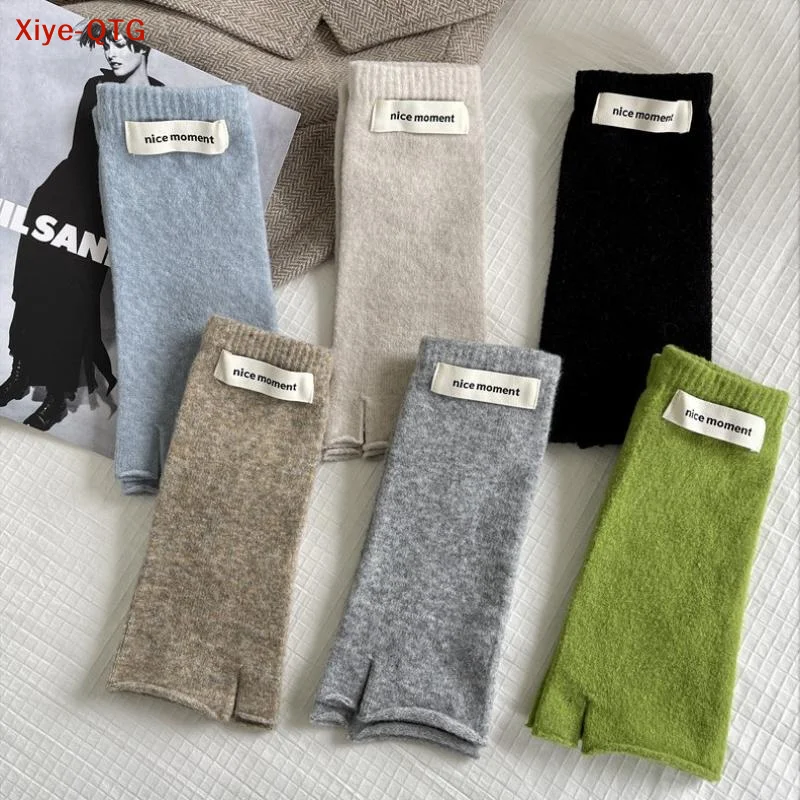 NEUE Lange Fingerlose Fäustlinge Damen Winter Wärmer Handschuhe Mode Armstulpen Casual Goth Handgelenk Ärmel Weihnachtshandschuh
