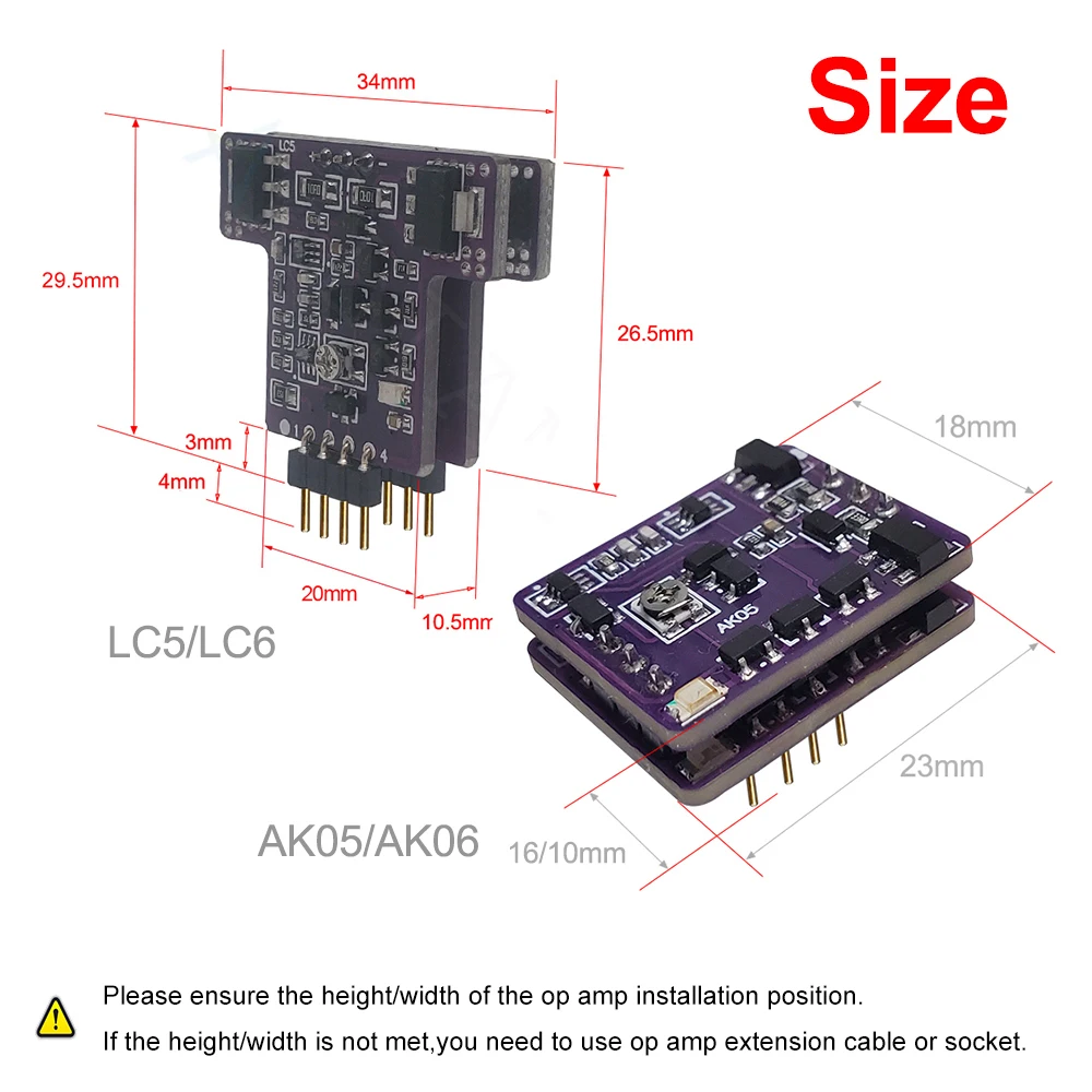 AkLIAM 1 قطعة AK05 LC5 AK06 LC6 Op Amp تشويه منخفض فئة أ ترقية مضخم التشغيل المنفصلة استبدال Muses02 OPA1612