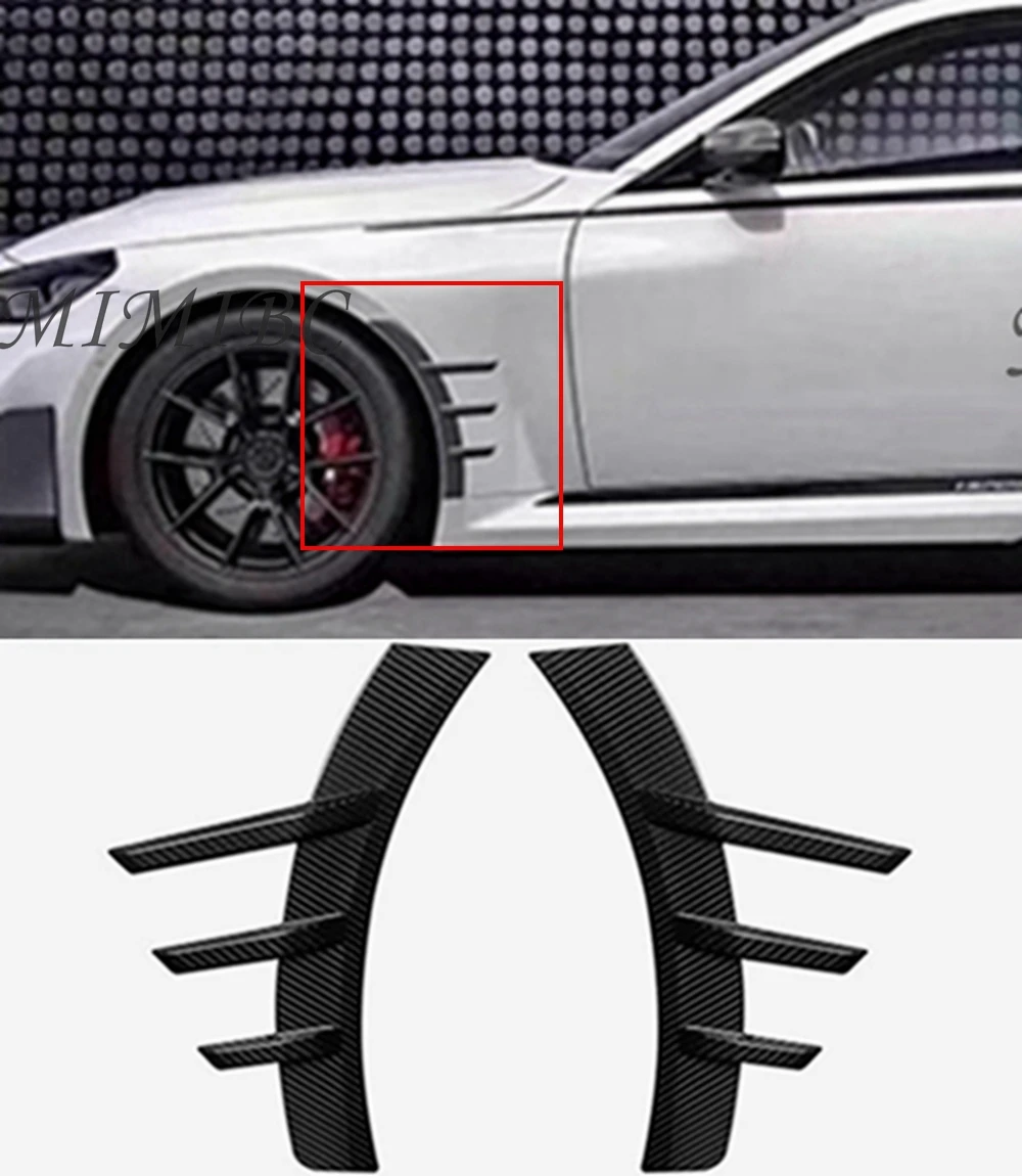 

For BMW M2 G87 2022+ MP Style Car Accessories 4PCS Dry carbon Before Bumper Wheel Eyebrows Vent Fender Spoiler Trims