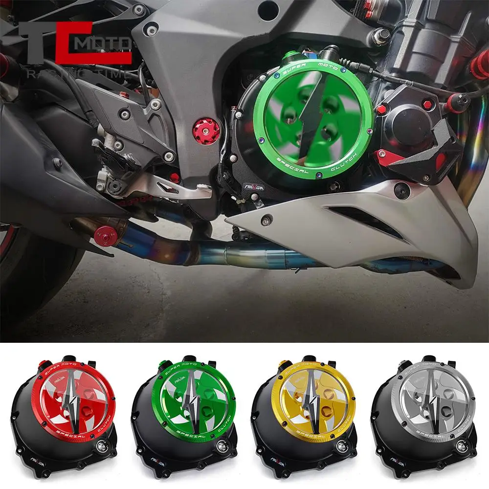 Engine Clear Clutch Cover For Kawasaki Z1000 Z 1000 2010 2011 2012 2013 2014 2015 z1000 motorcycle accessories