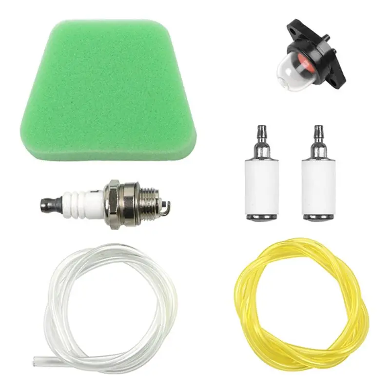 A92P Fuel Line Kit With Carburetor, Spark Plug, And Hose Tube For Poulan Weed 530037793 String Trimmer Brushcutter Weeder Eater