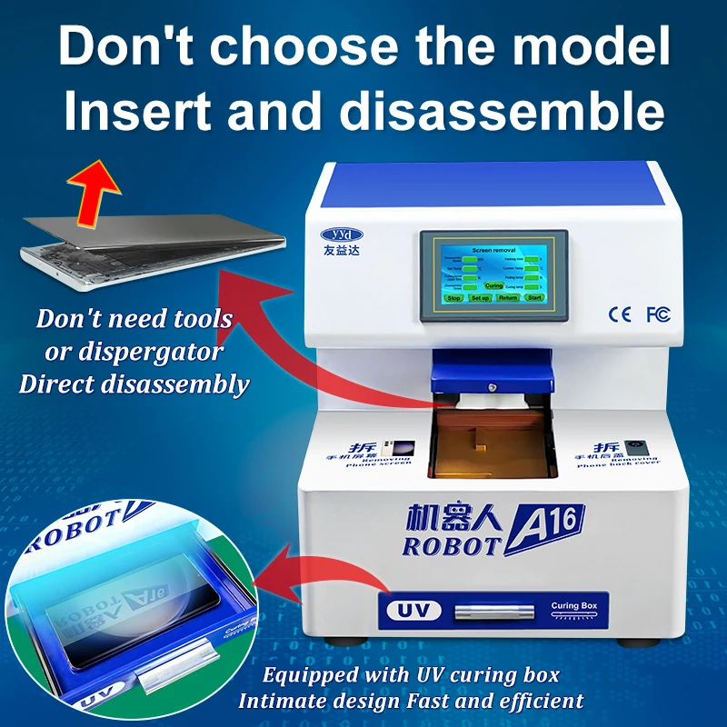 YYD's Latest Research and Development of Automatic Screen Dismantling Machine for All Models of Mobile Phone Repair